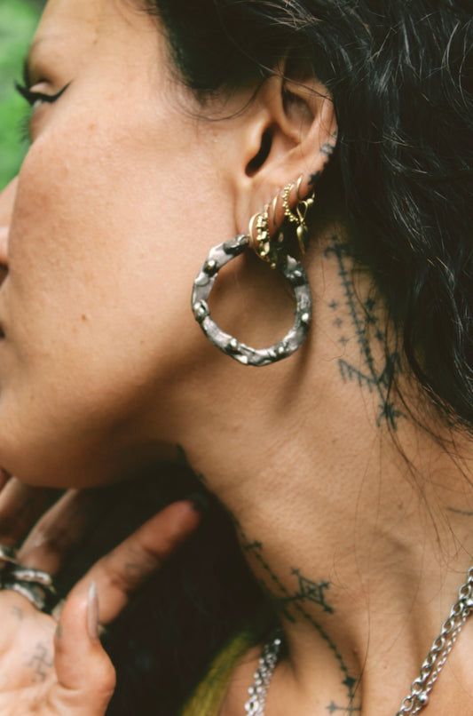 Studded Hoops