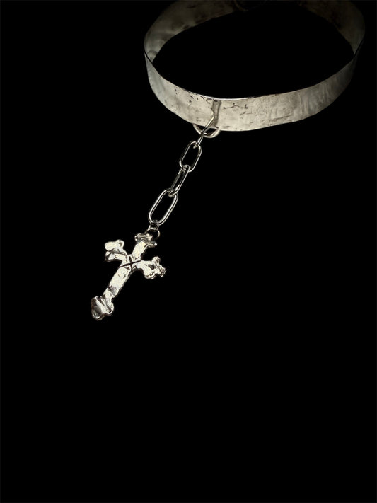 Crucifix Shield Choker