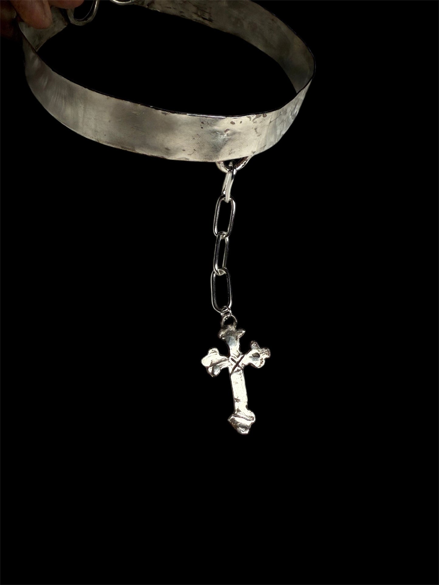 Crucifix Shield Choker