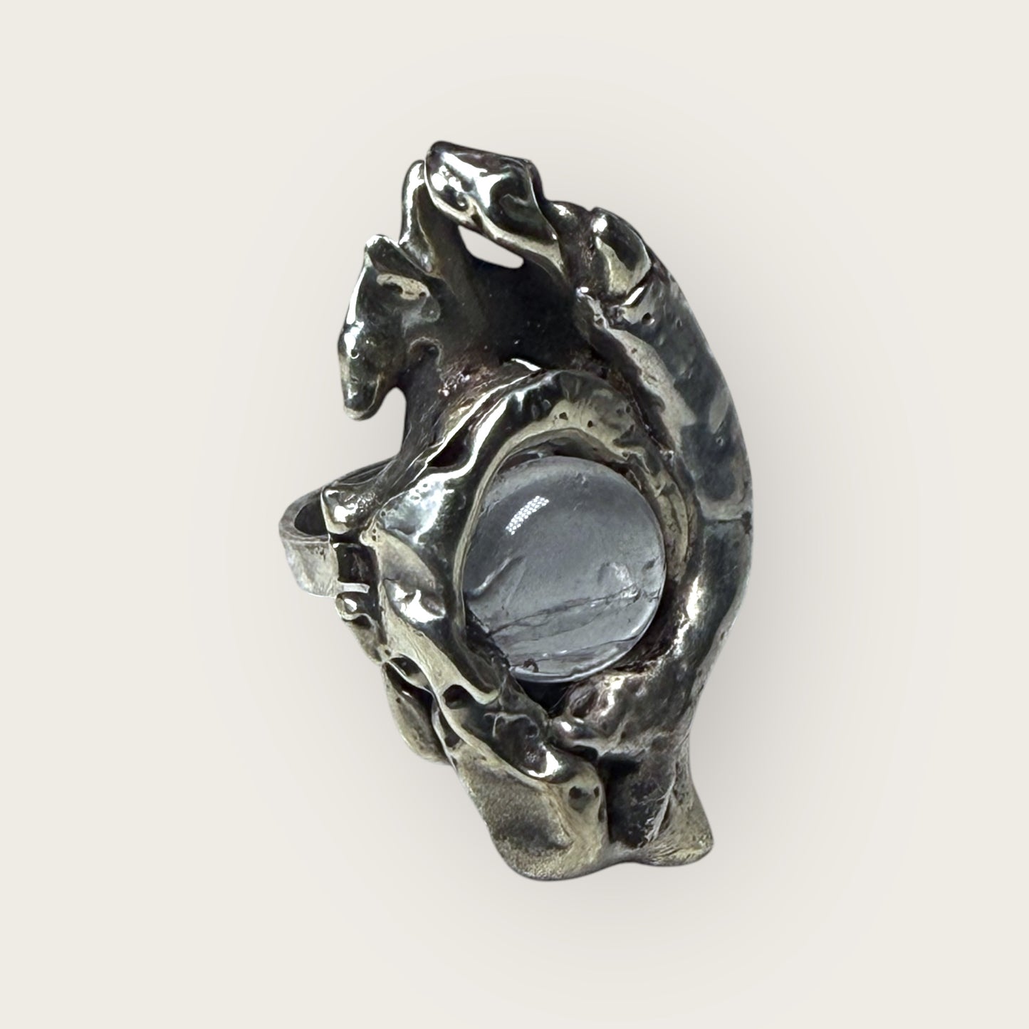 Serpent Veil Ring